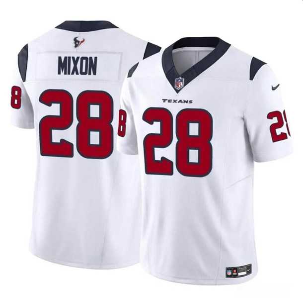 Men & Women & Youth Houston Texans #28 Joe Mixon White 2024 F.U.S.E. Vapor Untouchable Football Stitched Jersey->houston texans->NFL Jersey
